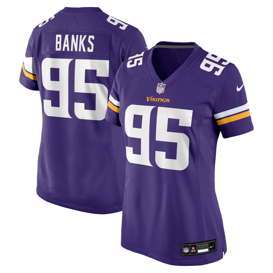 Caleb Banks Minnesota Vikings Nike Women's Team Game Official Jersey -  Purple