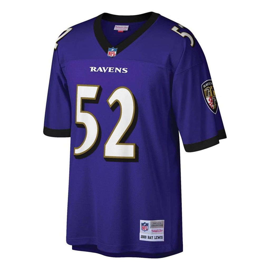 Ray Lewis Baltimore Ravens Mitchell & Ness Big & Tall 2000 Retired Player Replica Official Jersey - Purple