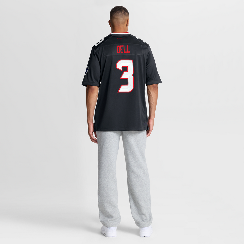 Tank Dell Houston Texans Nike Game Official Jersey - Navy