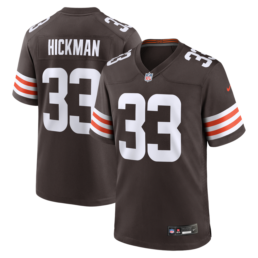 Ronnie Hickman Cleveland Browns Nike Team Game Official Jersey -  Brown