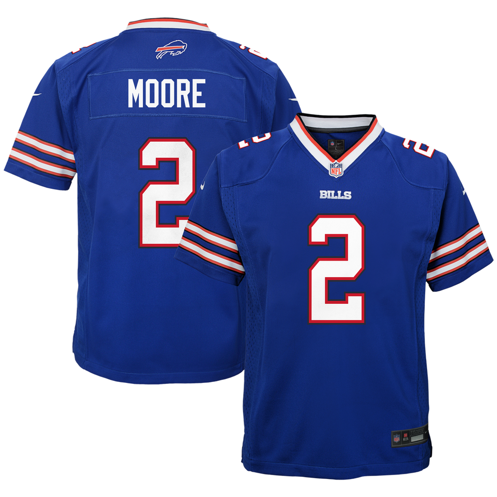 D.J. Moore Buffalo Bills Nike Youth Game Official Jersey - Blue
