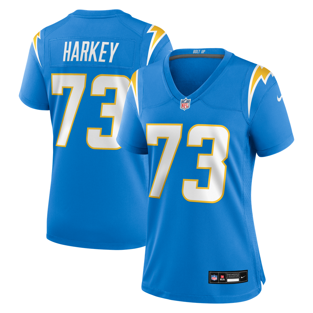 Alex Harkey Los Angeles Chargers Nike Women's Team Game Jersey - Powder Blue