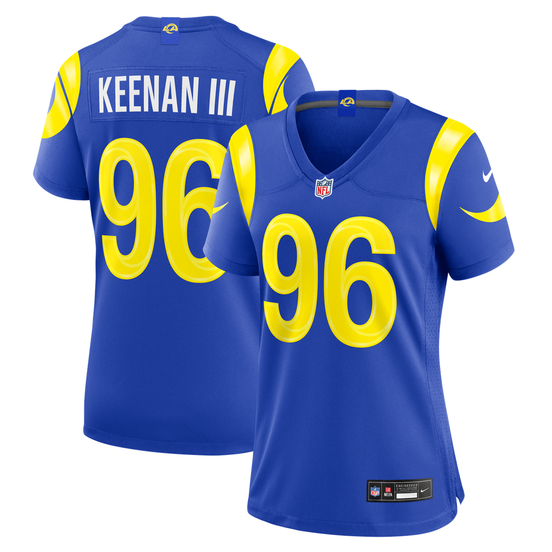 Tim Keenan III Los Angeles Rams Nike Women's Team Game Official Jersey - Royal