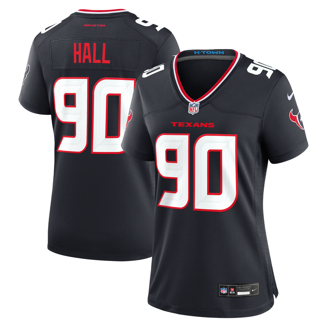 Logan Hall Houston Texans Nike Women's Team Game Official Jersey -  Navy