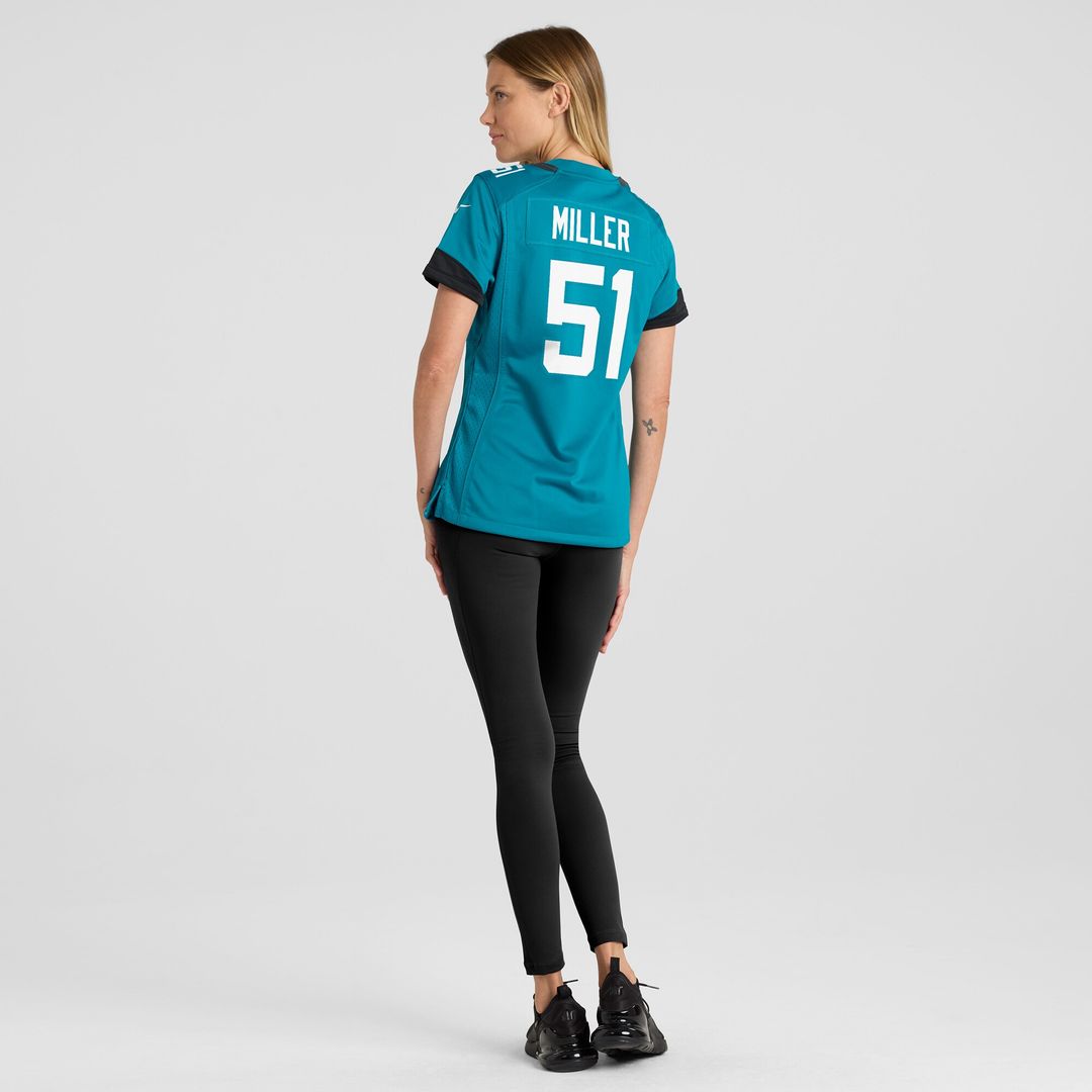 Ventrell Miller Jacksonville Jaguars Nike Women's Game Jersey - Teal