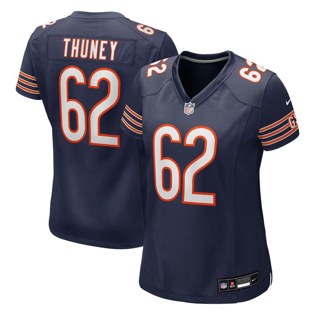 Joe Thuney Chicago Bears Nike Women's Team Game Official Jersey -  Navy