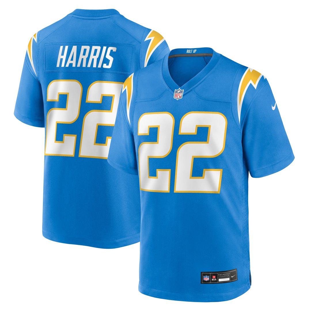Najee Harris Los Angeles Chargers Nike Game Player Official Jersey - Powder Blue