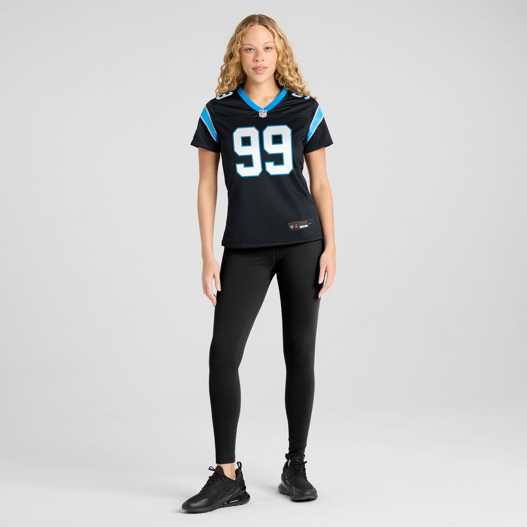 Tershawn Wharton Carolina Panthers Nike Women's Team Game Jersey - Black