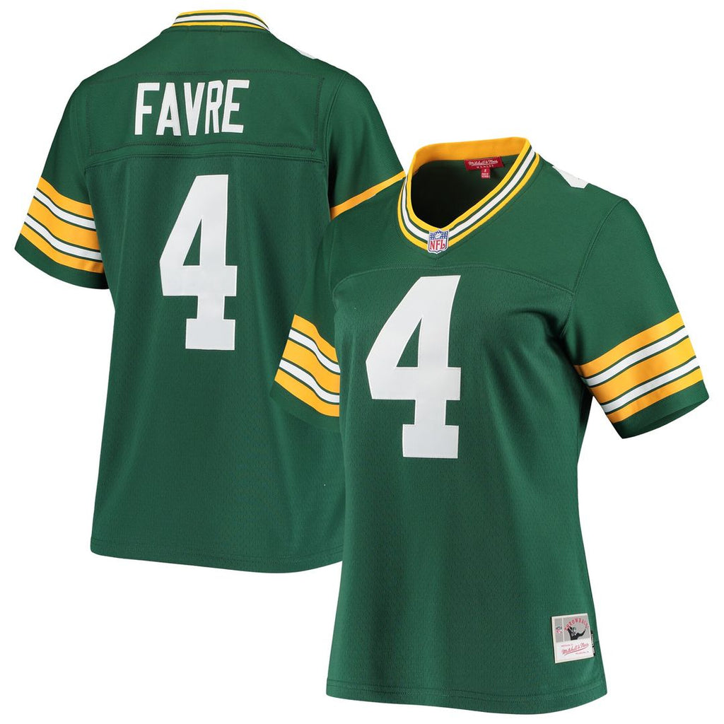 Brett Favre Green Bay Packers Mitchell & Ness Women's 1996 Legacy Replica Player Official Jersey - Green