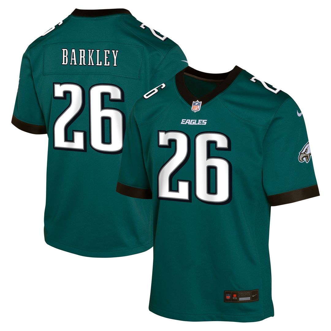 Saquon Barkley Philadelphia Eagles Nike Youth Game Official Jersey - Green