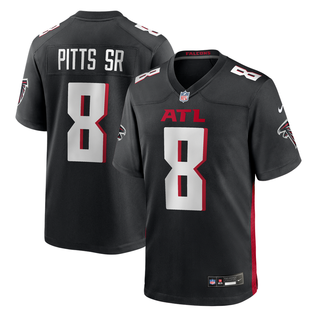 Kyle Pitts Sr. Atlanta Falcons Nike Team Game Jersey - Black