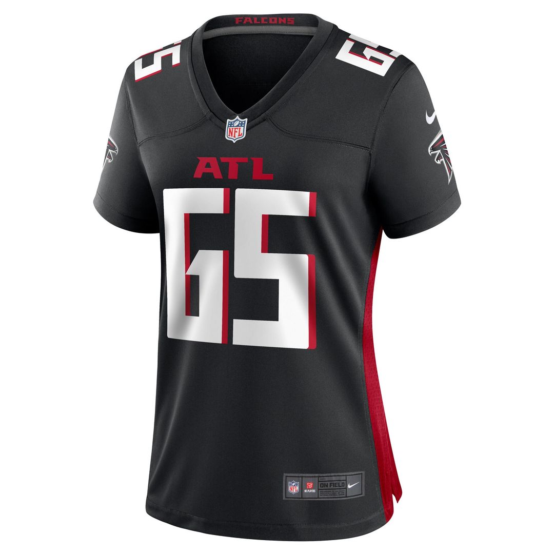 Matthew Bergeron Atlanta Falcons Nike Women's Team Game Official Jersey -  Black