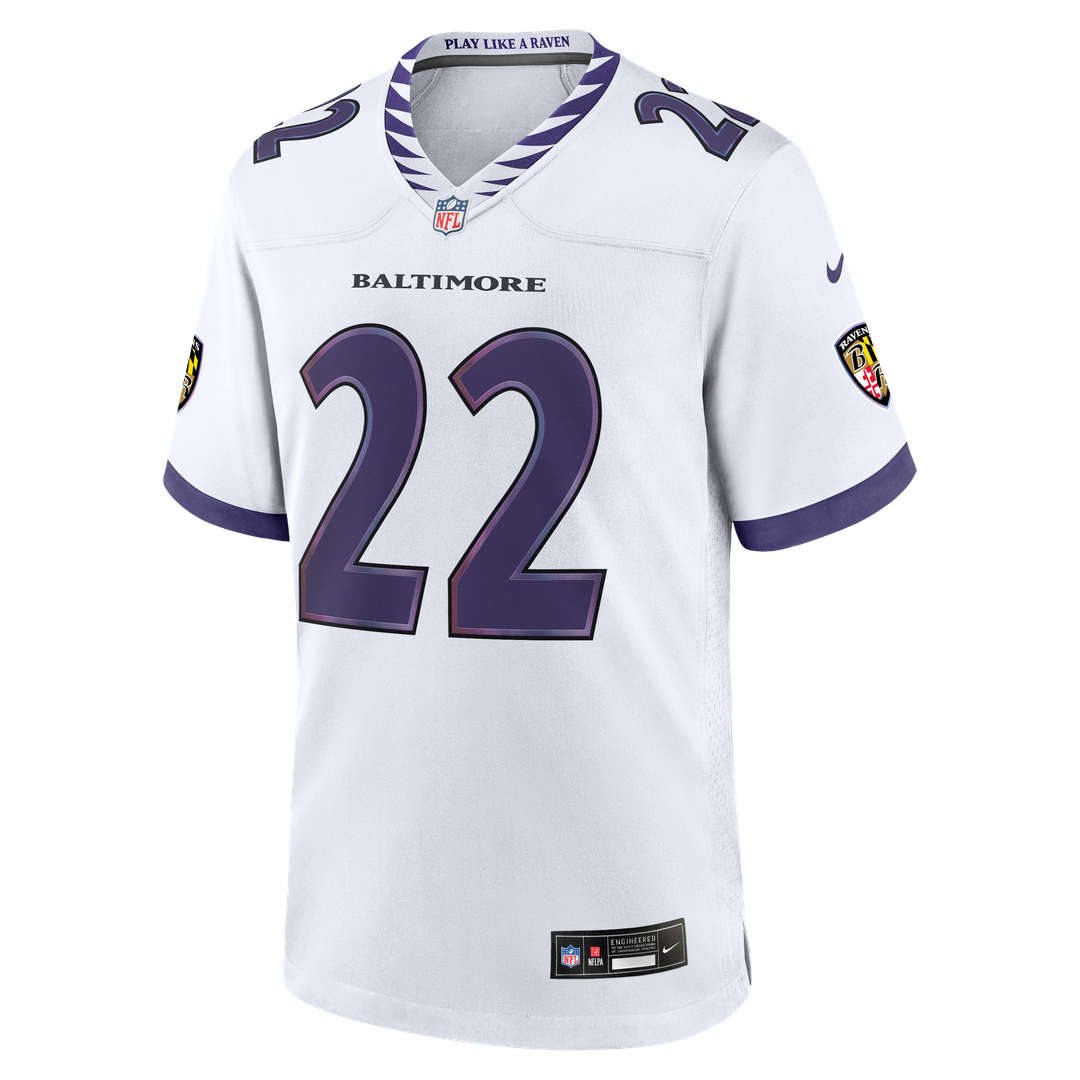 Derrick Henry Baltimore Ravens Nike Game Official Jersey - White