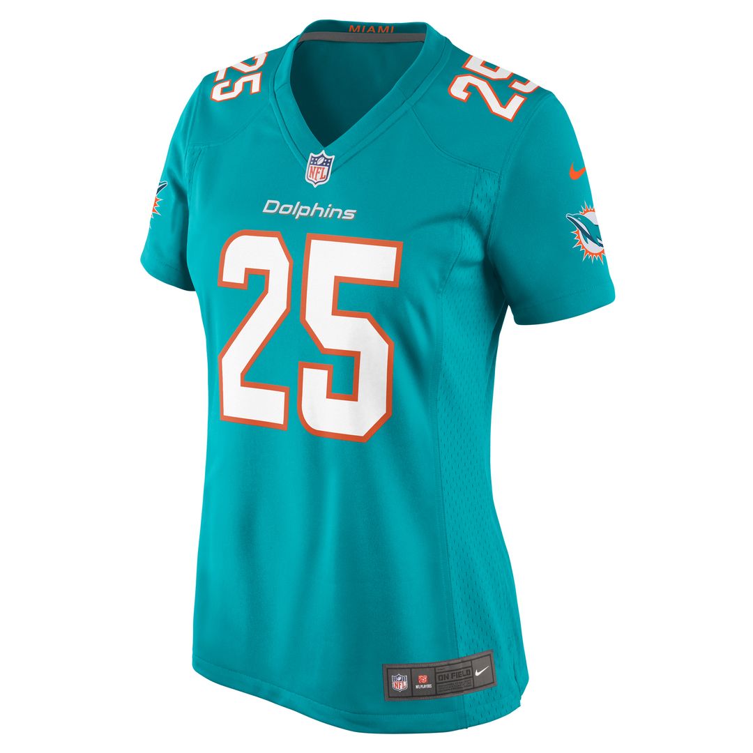 Jaylen Wright Miami Dolphins Nike Women's  Game Official Jersey -  Aqua