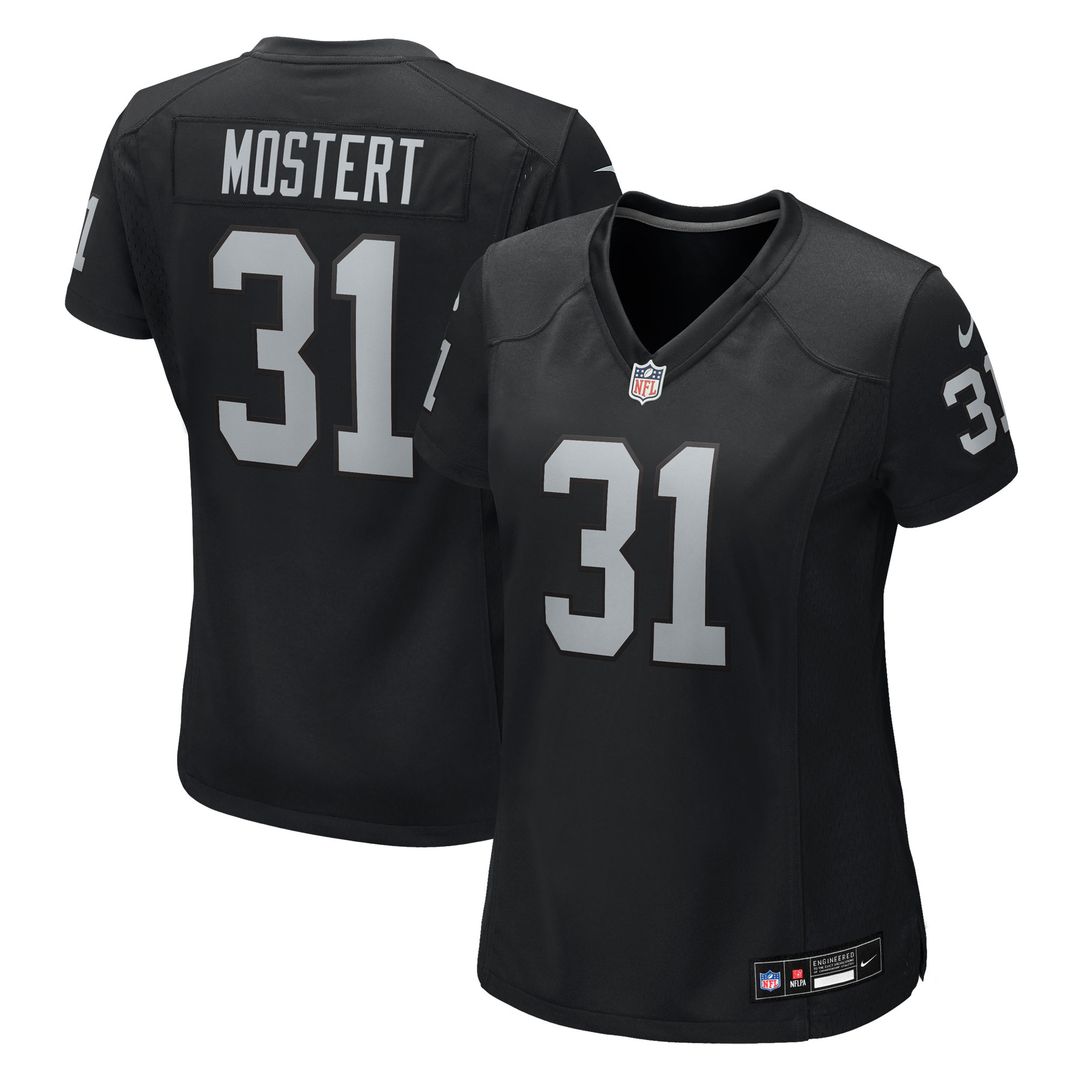 Raheem Mostert Las Vegas Raiders Nike Women's Team Game Jersey - Black