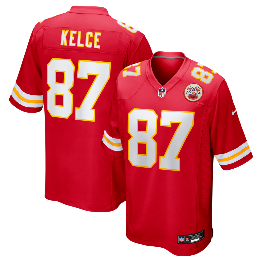 Travis Kelce Kansas City Chiefs Nike Game Official Jersey - Red