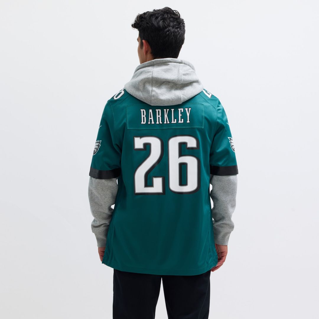 Saquon Barkley Philadelphia Eagles Nike Alternate Game Official Jersey -  Black