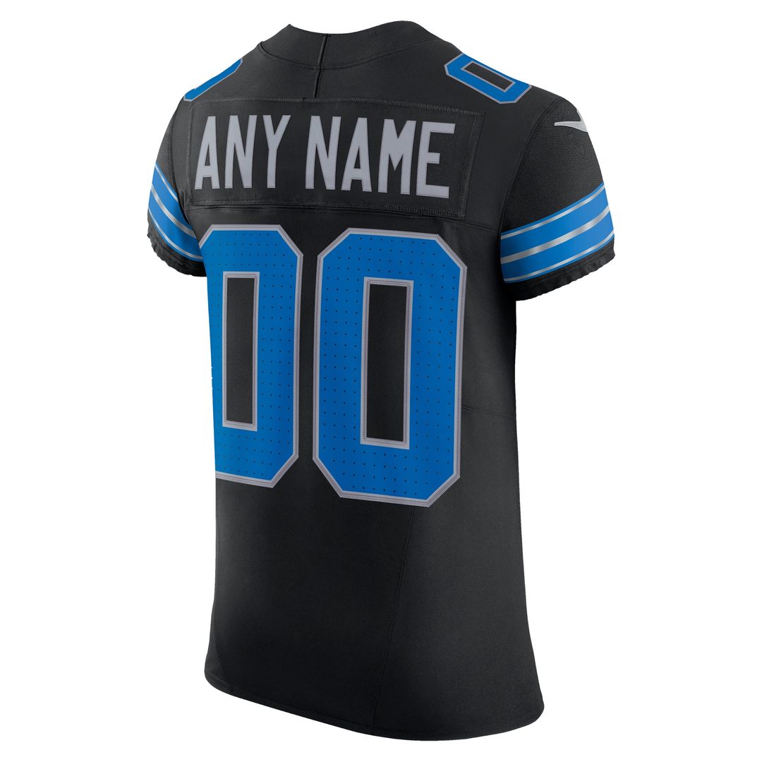 Detroit Lions Nike Alternate Vapor F.U.S.E. Elite Custom Jersey - Black