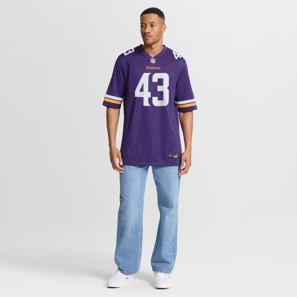 Andrew Van Ginkel Minnesota Vikings Nike Team Game Jersey - Purple