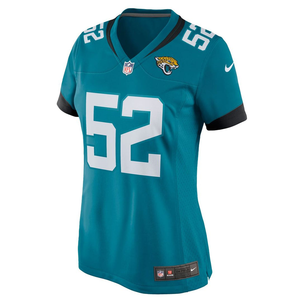 DaVon Hamilton Jacksonville Jaguars Nike Women's Game Official Jersey - Teal