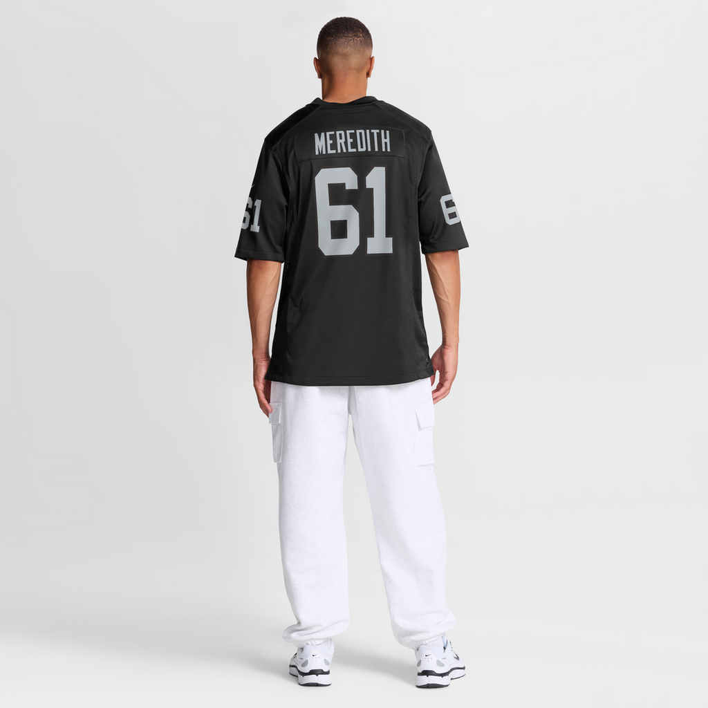 Jordan Meredith Las Vegas Raiders Nike Game Player Official Jersey - Black