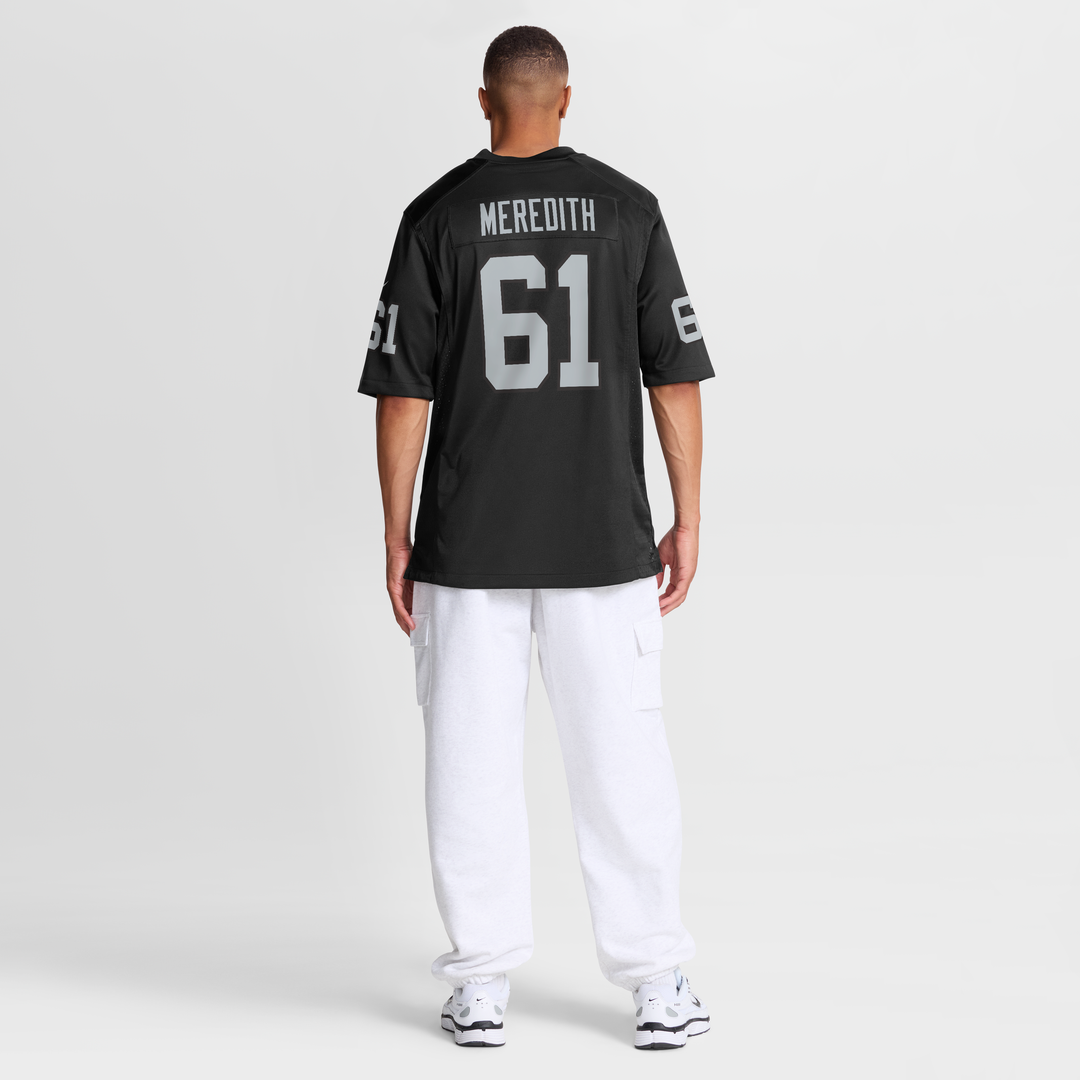 Jordan Meredith Las Vegas Raiders Nike Game Player Official Jersey - Black