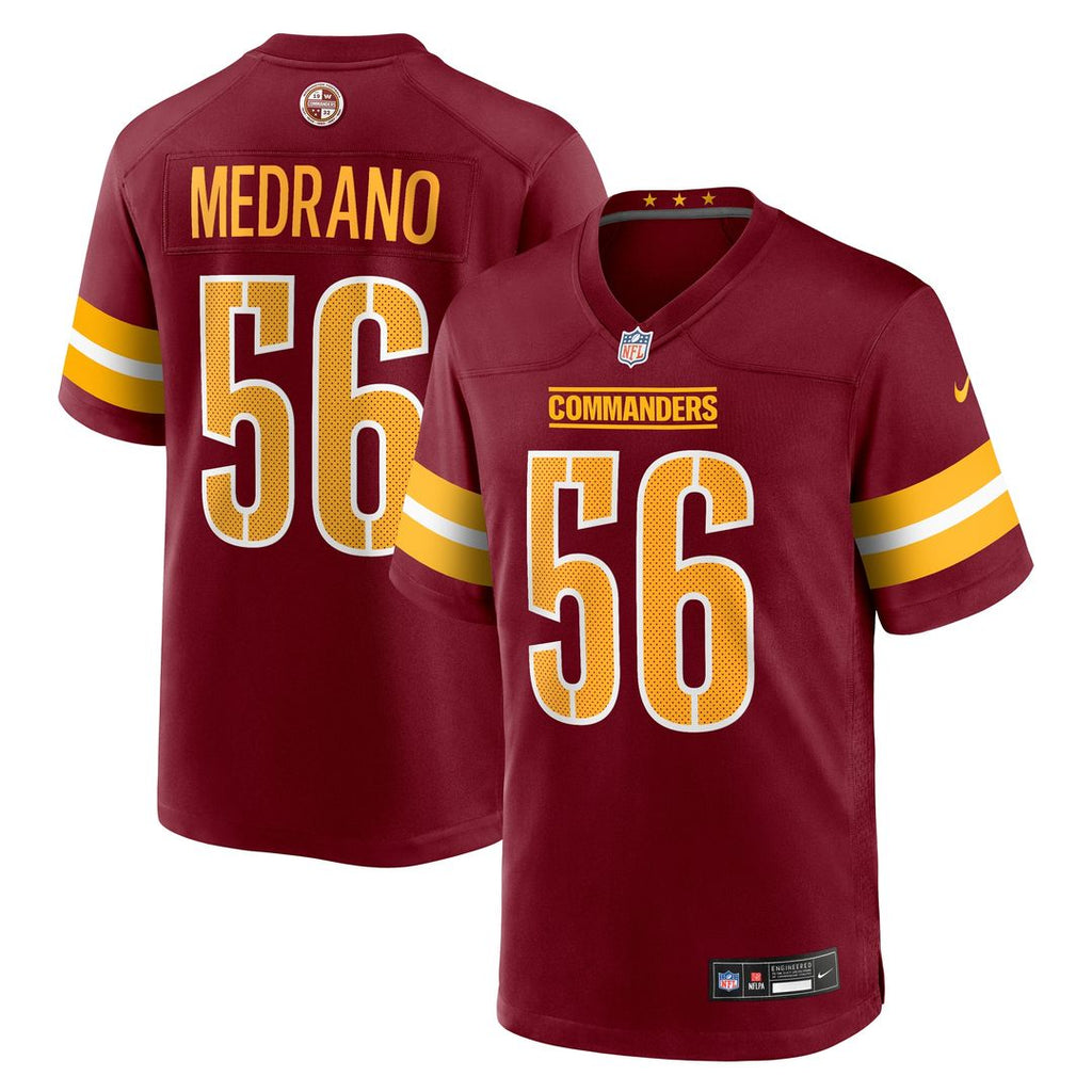 Kain Medrano Washington Commanders Nike Team Game Jersey - Burgundy