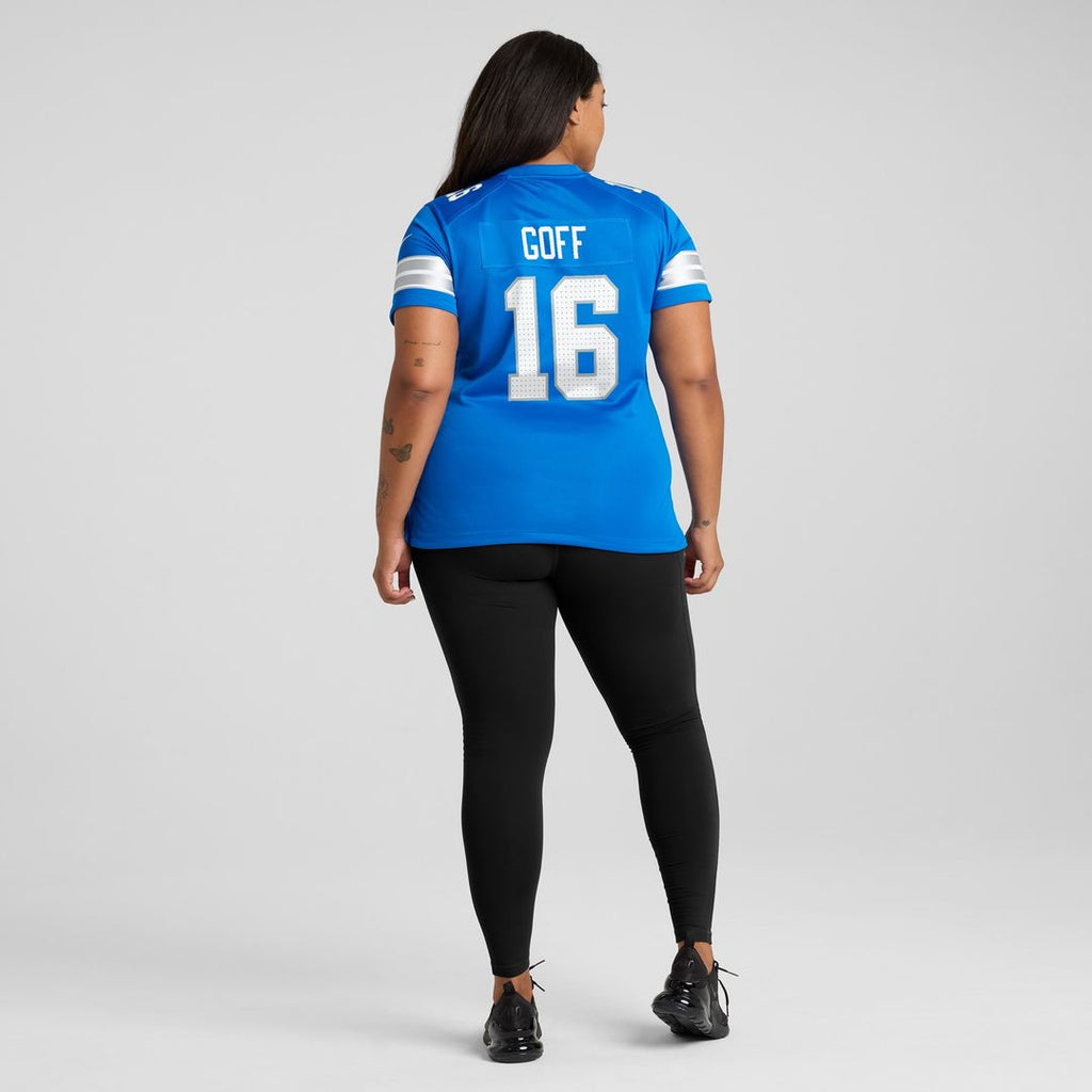 Jared Goff Detroit Lions Nike Women's Game Official Jersey - Blue