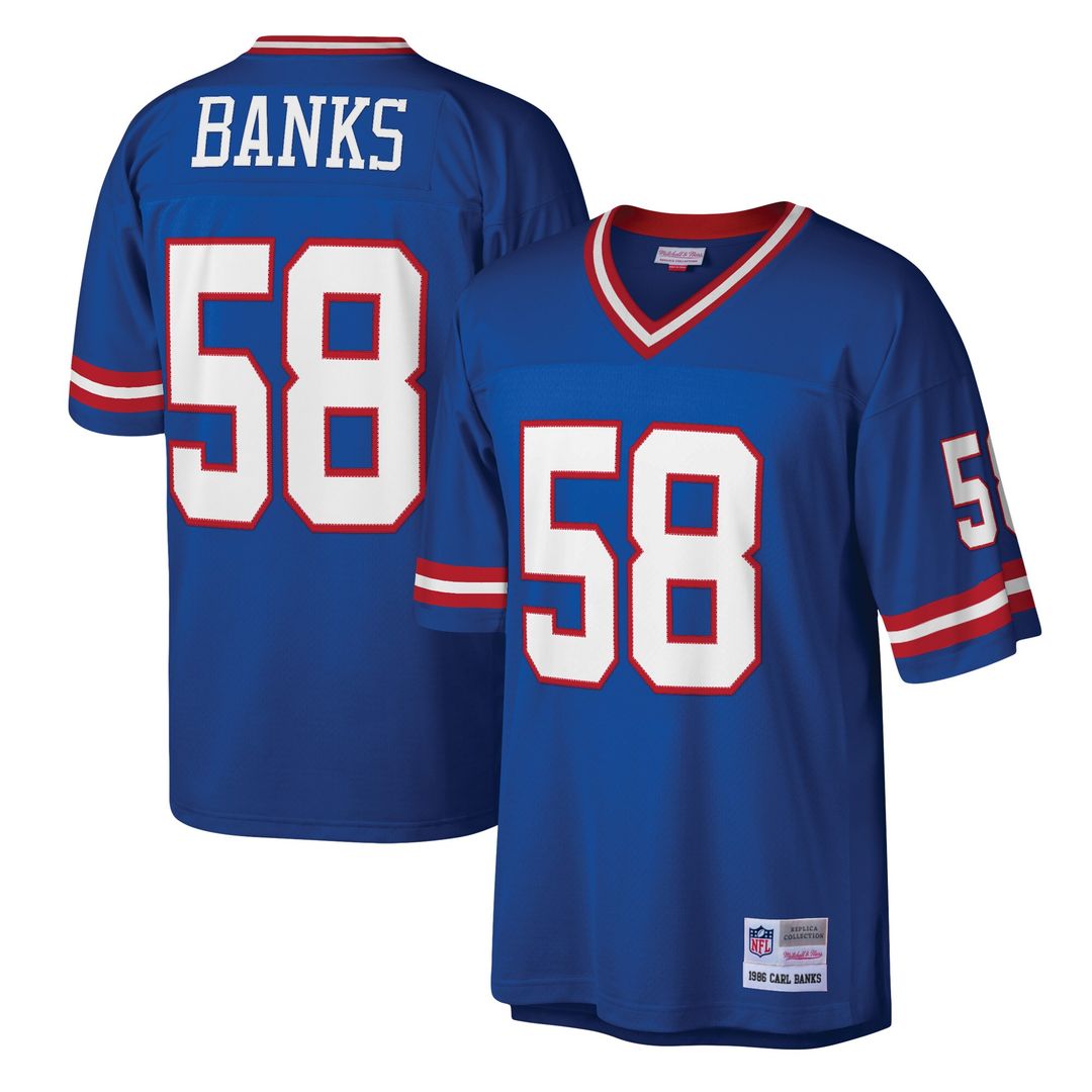 Carl Banks New York Giants Mitchell & Ness Legacy Replica Official Jersey - Royal