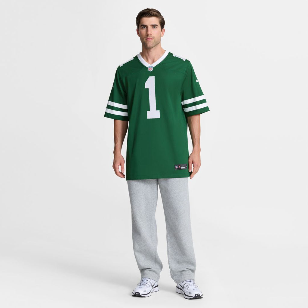 New York Jets Nike #1 Dad Game Official Jersey - Legacy Green