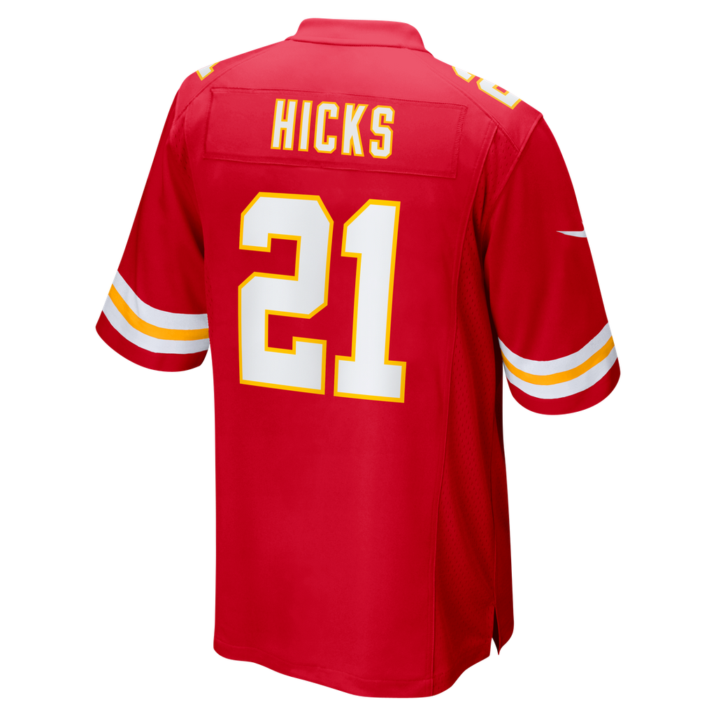 Jaden Hicks Kansas City Chiefs Nike  Game Official Jersey -  Red