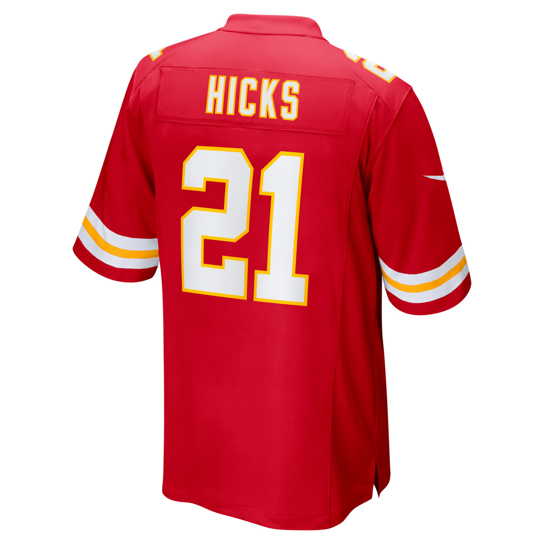 Jaden Hicks Kansas City Chiefs Nike  Game Official Jersey -  Red