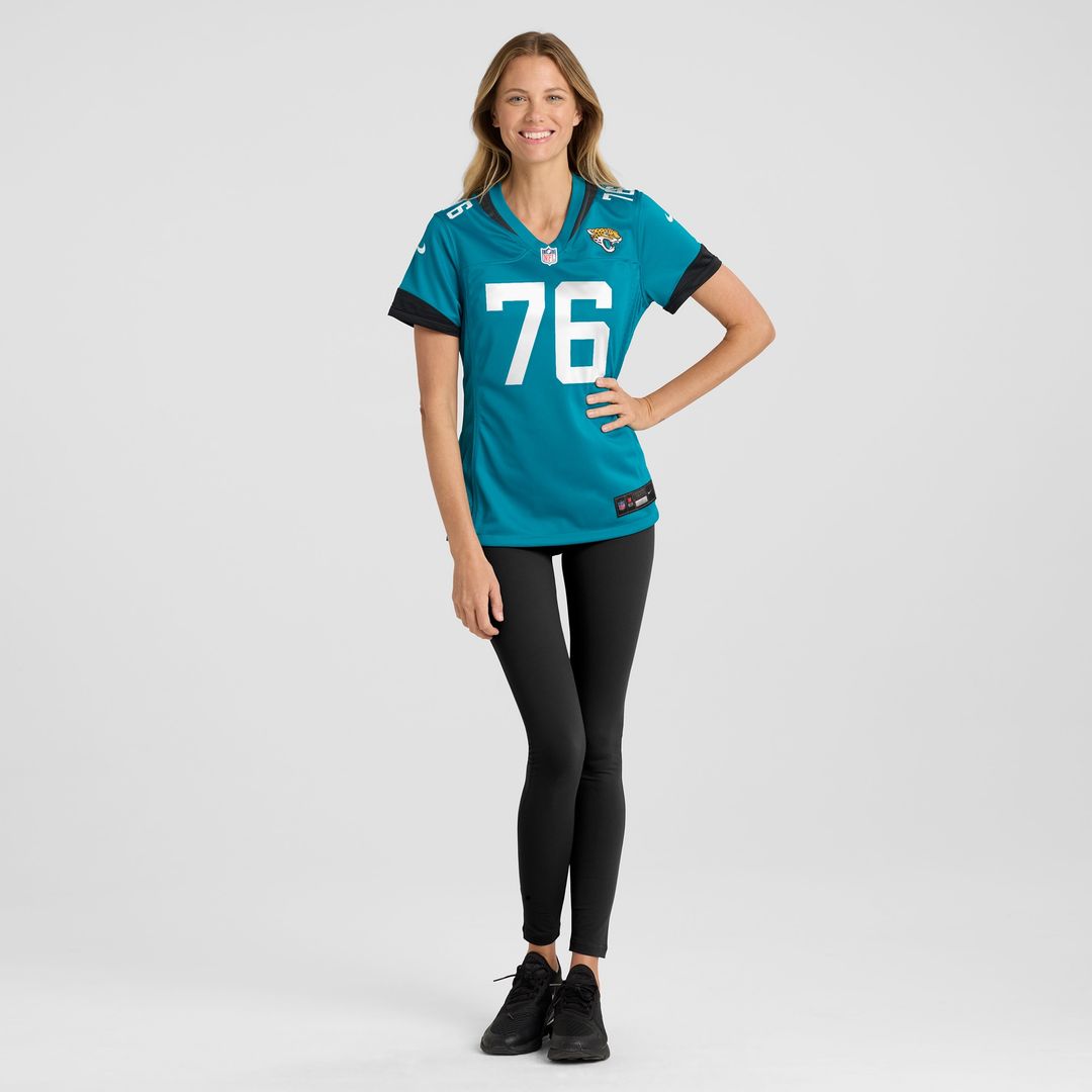Ezra Cleveland Jacksonville Jaguars Nike Women's  Game Official Jersey -  Teal