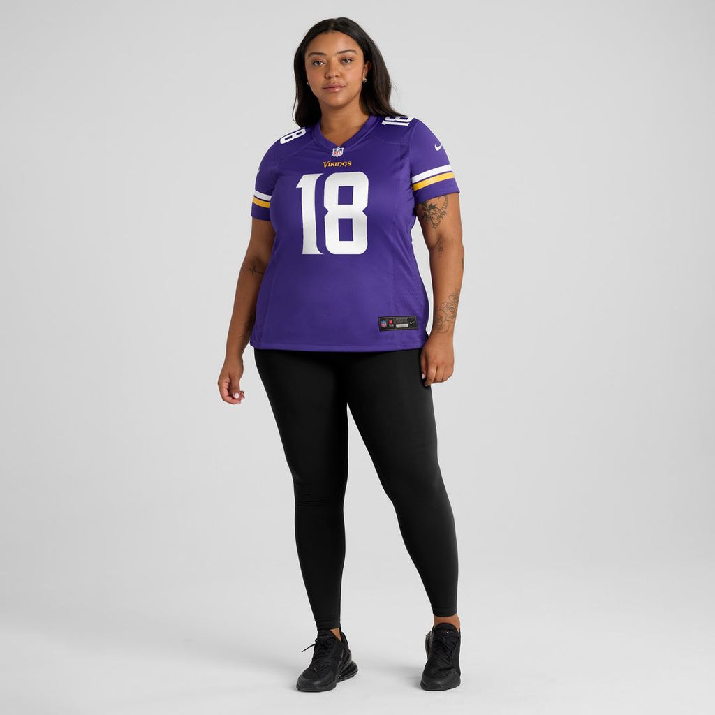 Justin Jefferson Minnesota Vikings Nike Women's Game Official Jersey - Purple
