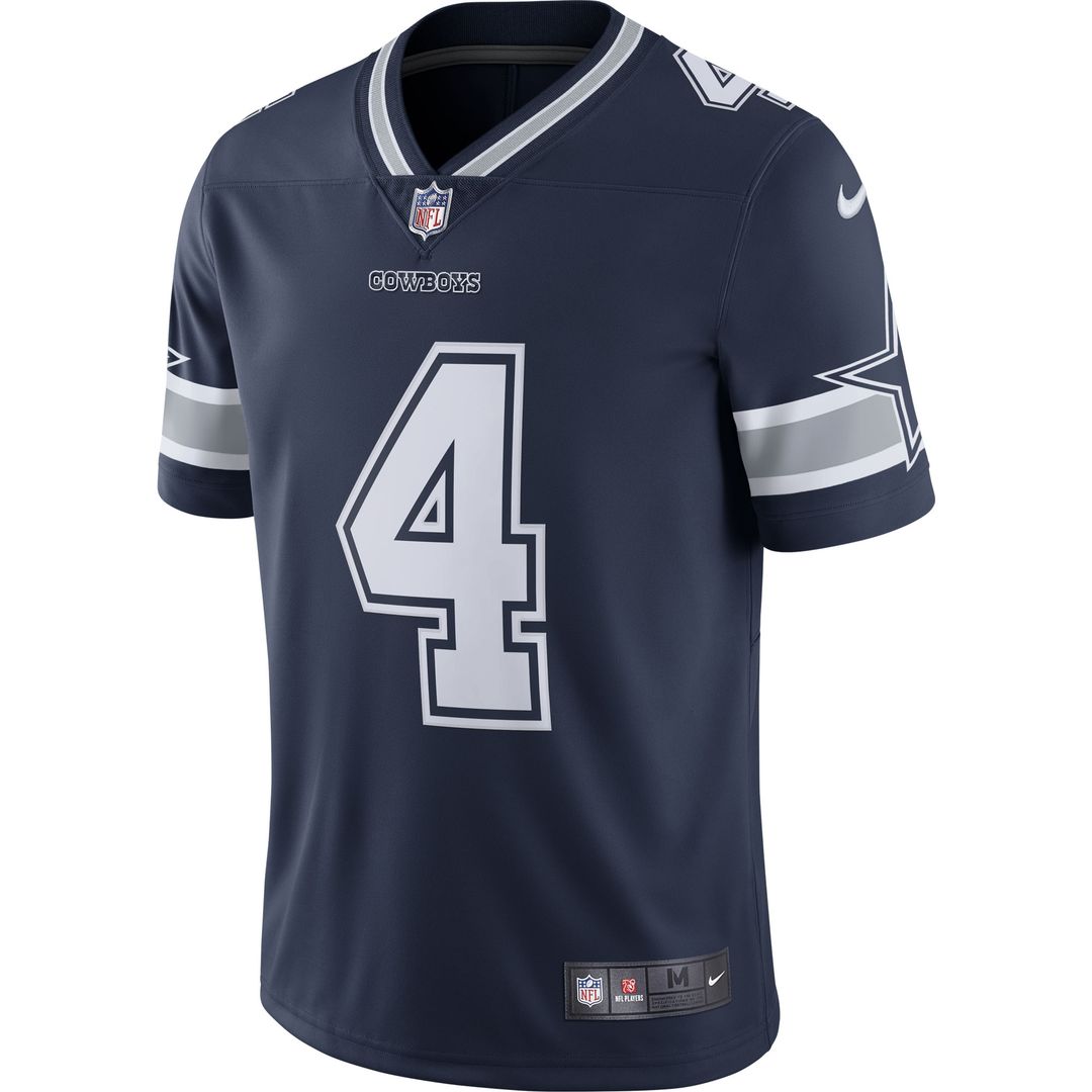Dak Prescott Dallas Cowboys Nike Vapor Limited Player Official Jersey - Navy