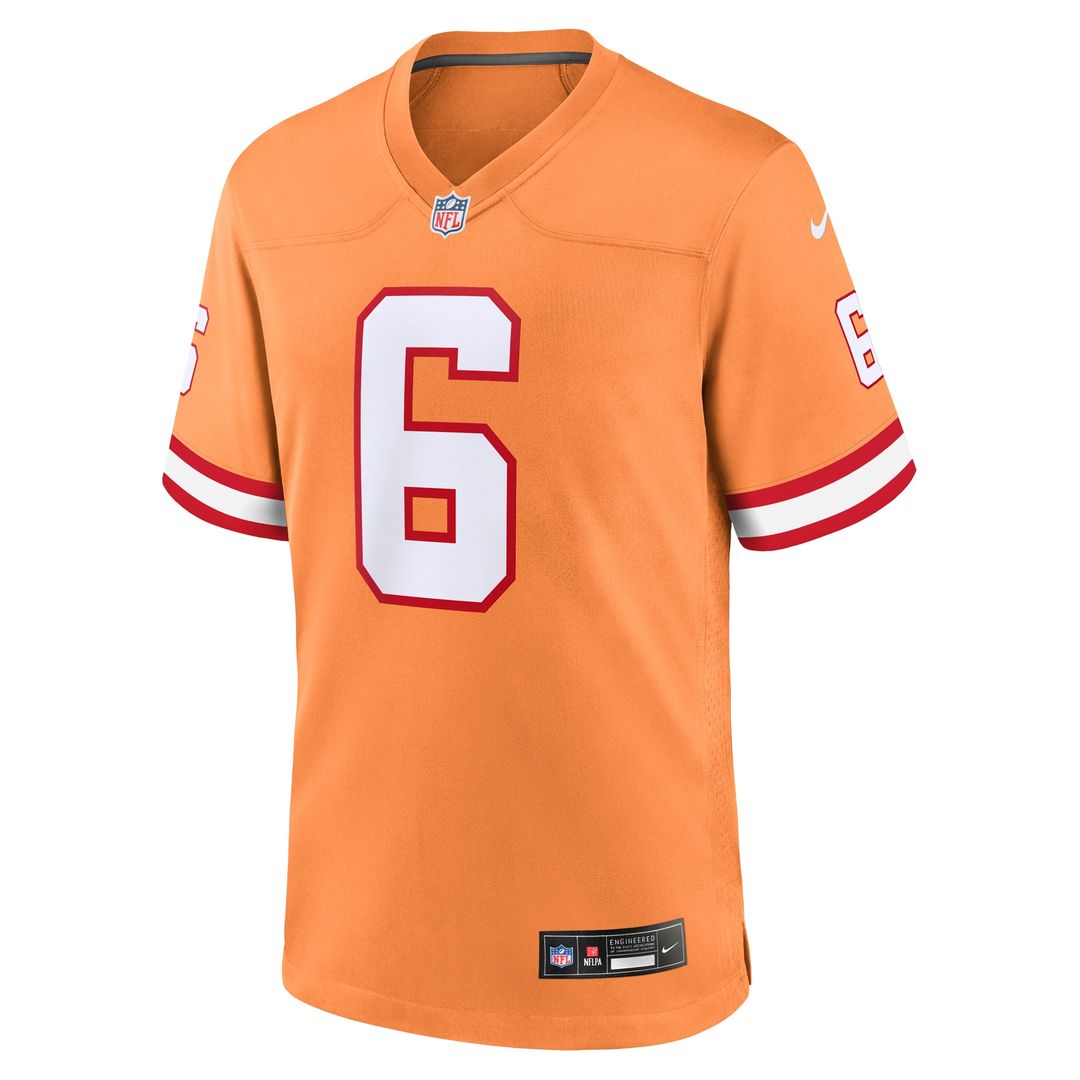 Baker Mayfield Tampa Bay Buccaneers Nike Throwback Game Official Jersey - Orange