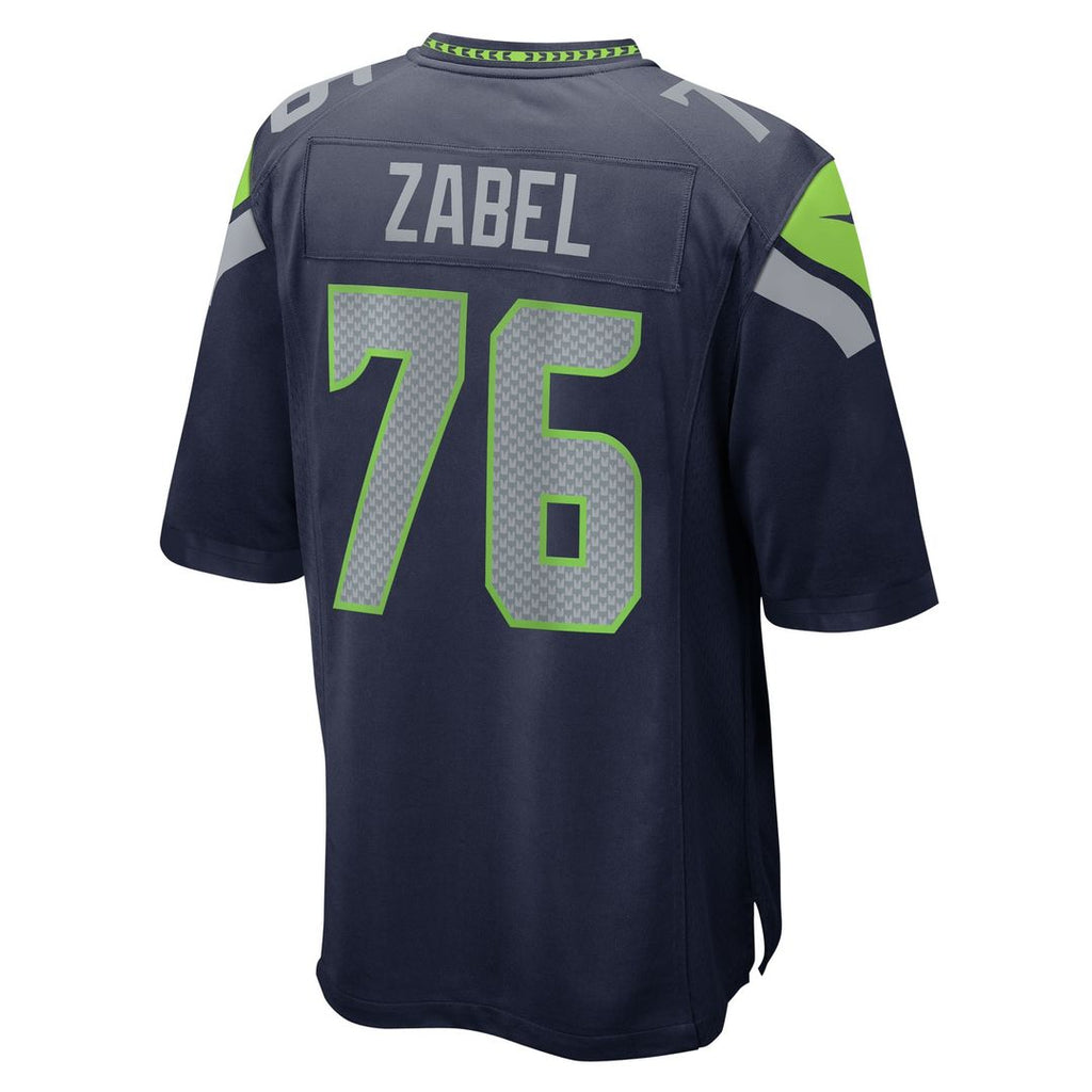 Grey Zabel Seattle Seahawks Nike Team Game Official Jersey -  College Navy
