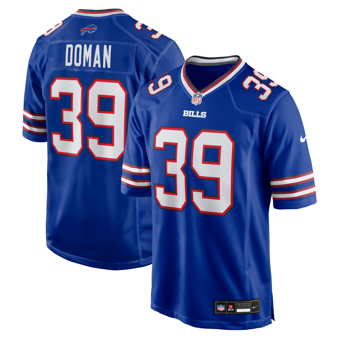 Tommy Doman Buffalo Bills Nike Team Game Official Jersey - Royal