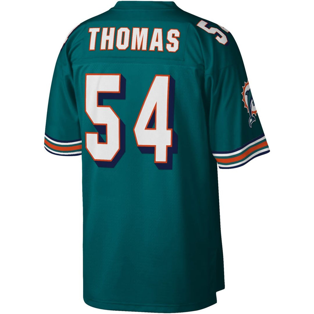 Zach Thomas Miami Dolphins Mitchell & Ness Legacy Replica Official Jersey - Aqua