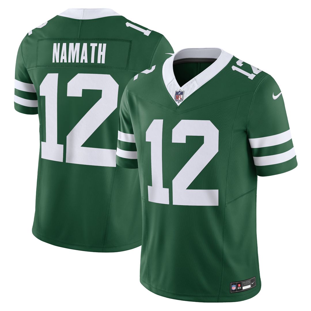 Joe Namath New York Jets Nike Alternate Vapor F.U.S.E. Limited Official Jersey  - Legacy Black
