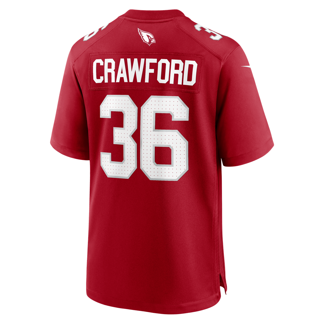 Kitan Crawford Arizona Cardinals Nike Team Game Jersey - Cardinal