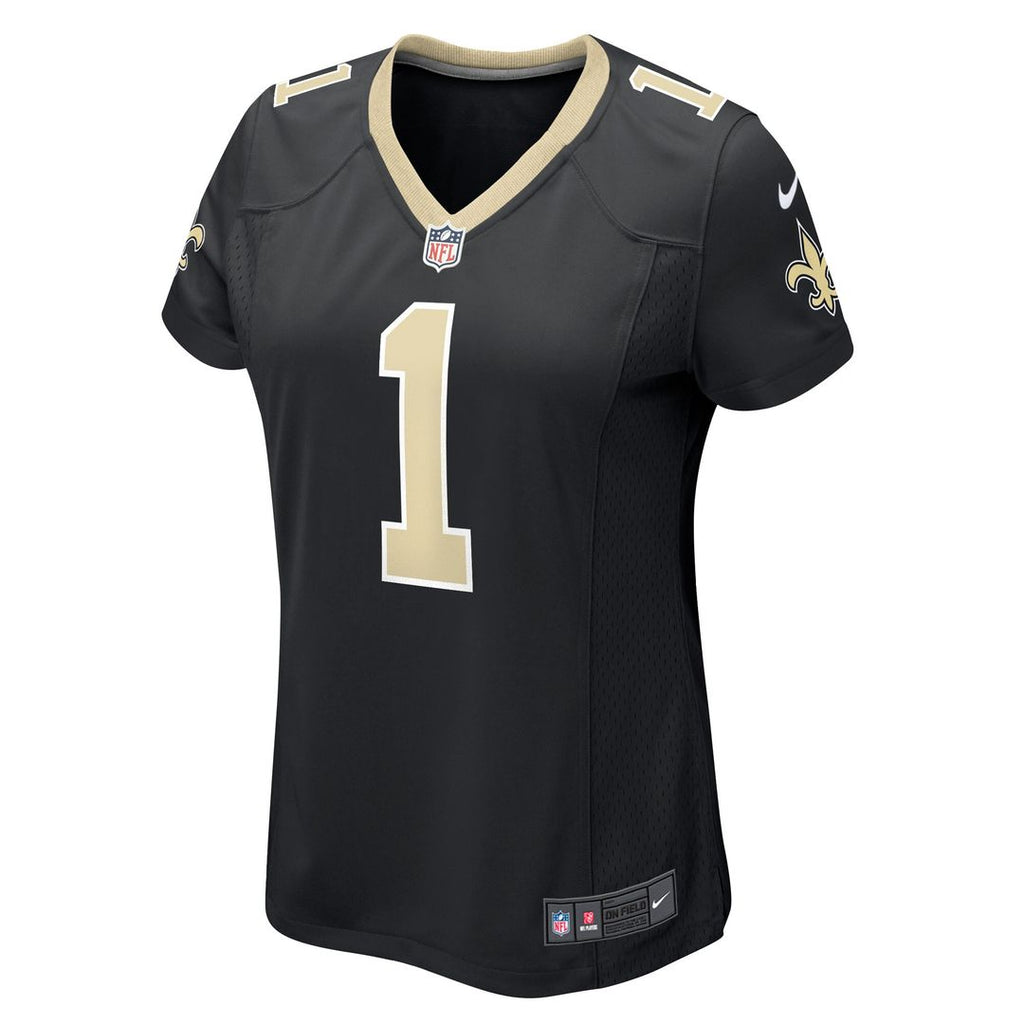 Number 1 Bride New Orleans Saints Nike Women's Game Official Jersey - Black