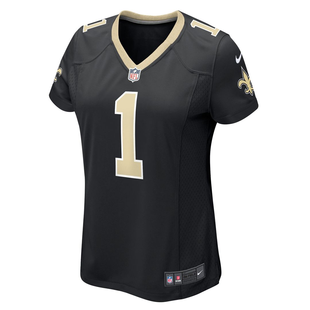 Number 1 Bride New Orleans Saints Nike Women's Game Official Jersey - Black
