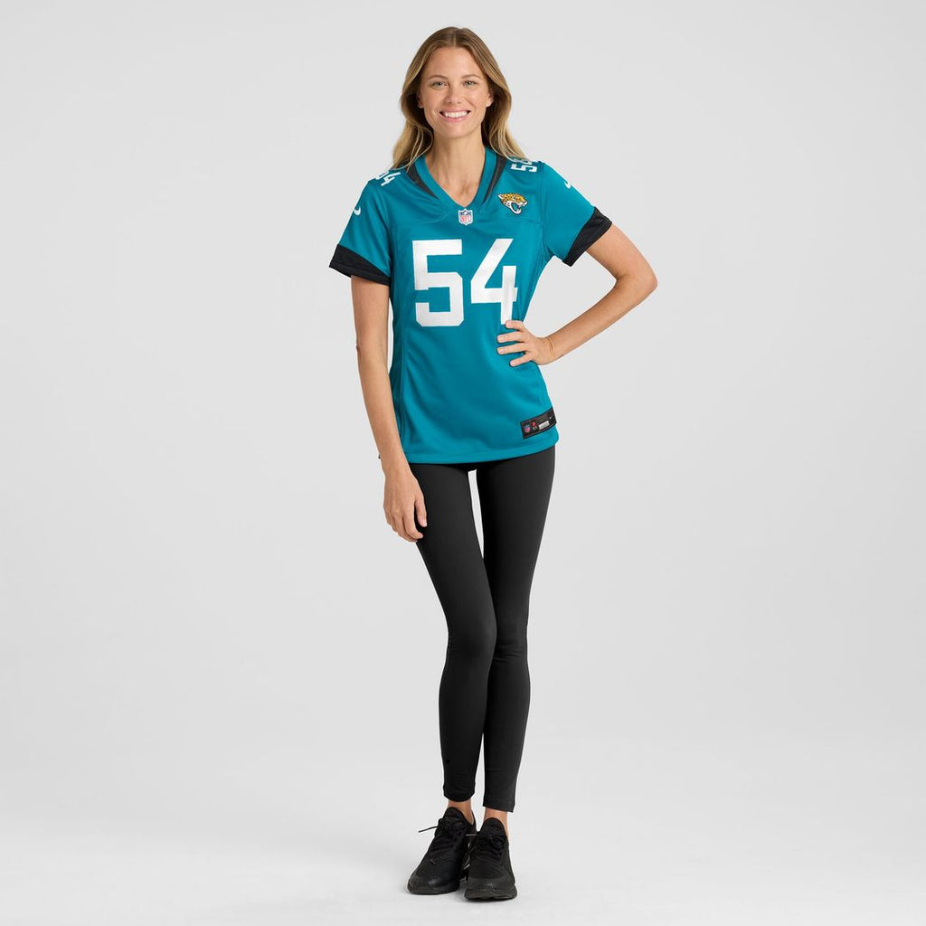 Jack Kiser Jacksonville Jaguars Nike Women's Team Game Official Jersey -  Teal