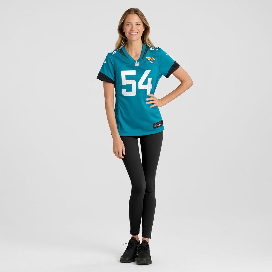 Jack Kiser Jacksonville Jaguars Nike Women's Team Game Official Jersey -  Teal