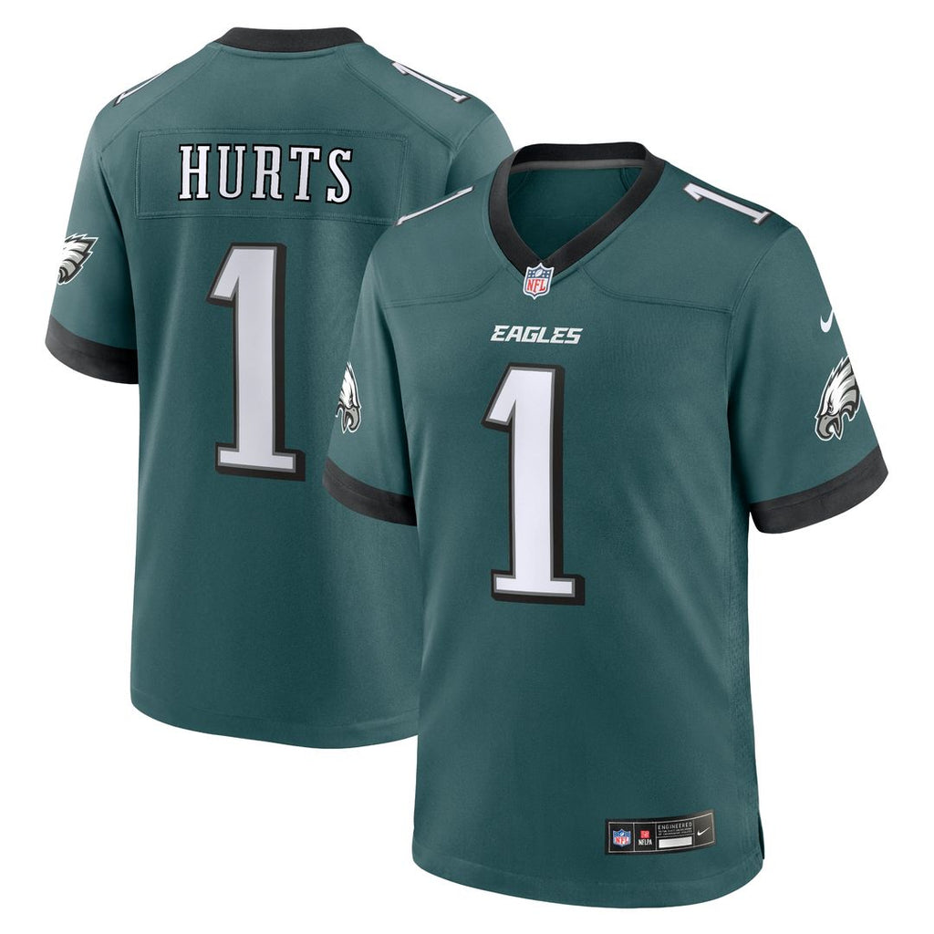 Jalen Hurts Philadelphia Eagles Nike Team Game Official Jersey - Midnight Green