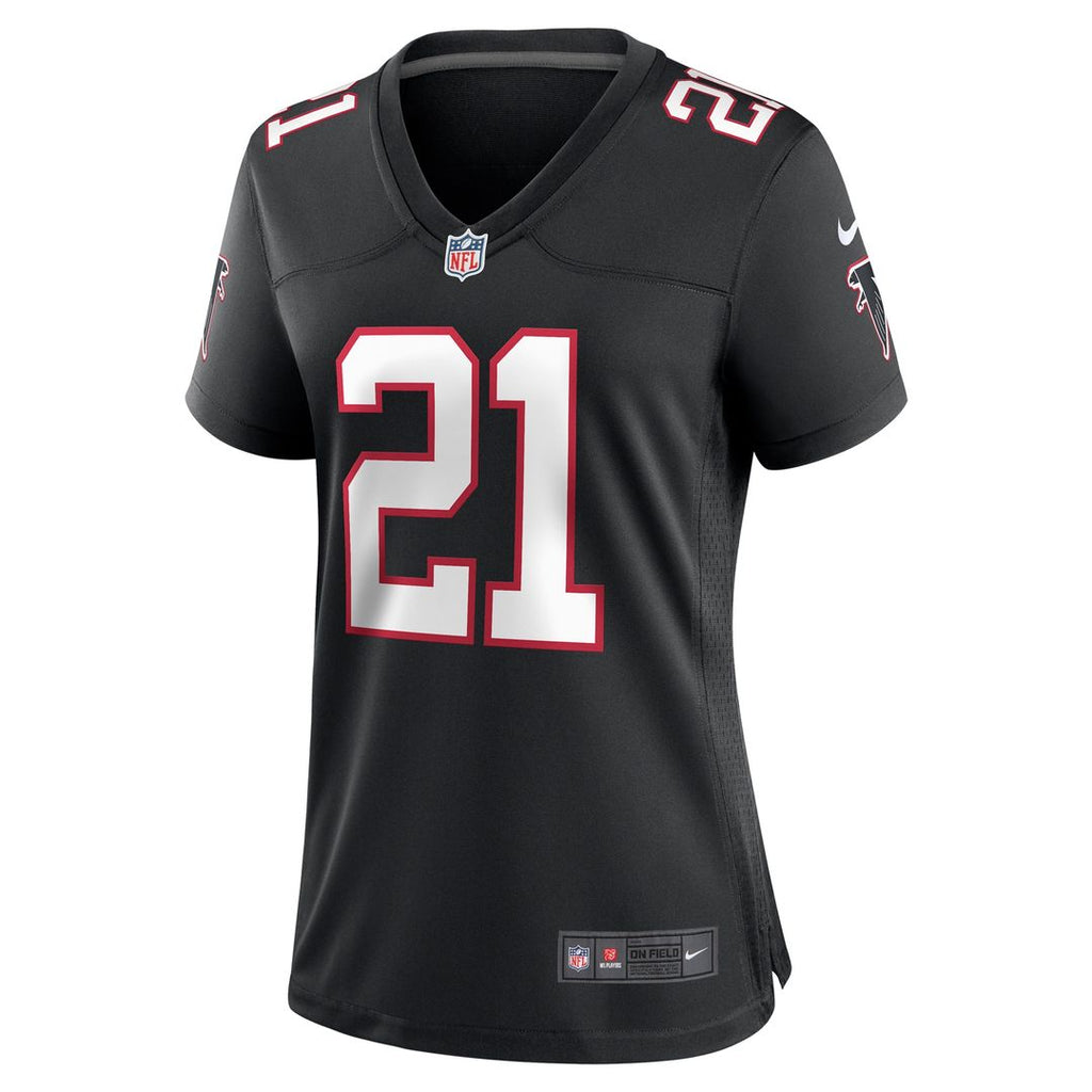 Deion Sanders Atlanta Falcons Nike Women's Alternate Retired Player Game Official Jersey -  Black