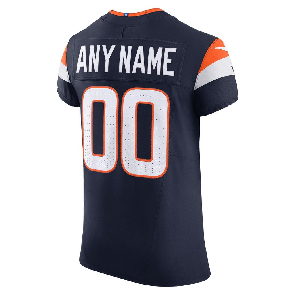 Denver Broncos Nike Alternate Vapor F.U.S.E. Elite Custom Official Jersey - Navy