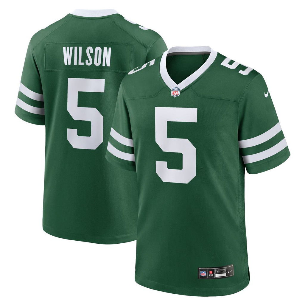 Garrett Wilson New York Jets Nike Game Official Jersey - Legacy Green