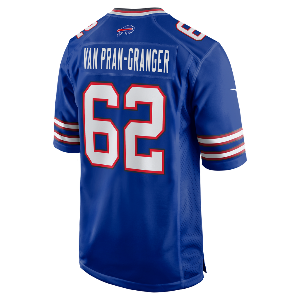 Sedrick Van Pran-Granger Buffalo Bills Nike Game Official Jersey -  Royal